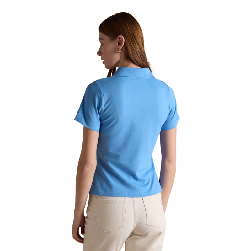 Joules Ladies Jonty Fox Slim Fit Pique Polo Shirt - Blue-1