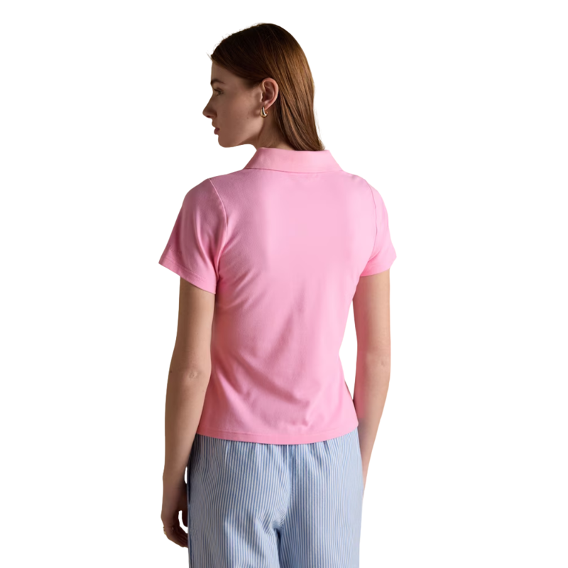 Joules Ladies Jonty Fox Slim Fit Pique Polo Shirt - Pink-1