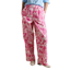 Joules Ladies Hallie Pull On Cotton Trousers - Pink Printed