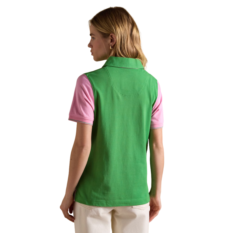 Joules Ladies Beaufort Embroidered Polo Shirt - Green-1