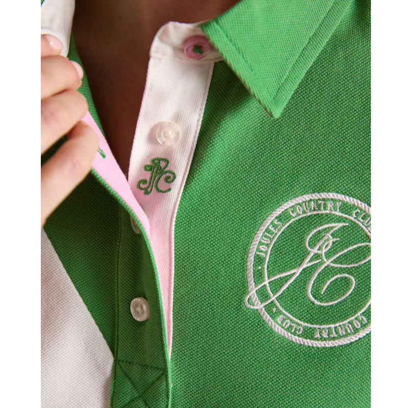 Joules Ladies Beaufort Embroidered Polo Shirt - Green-4