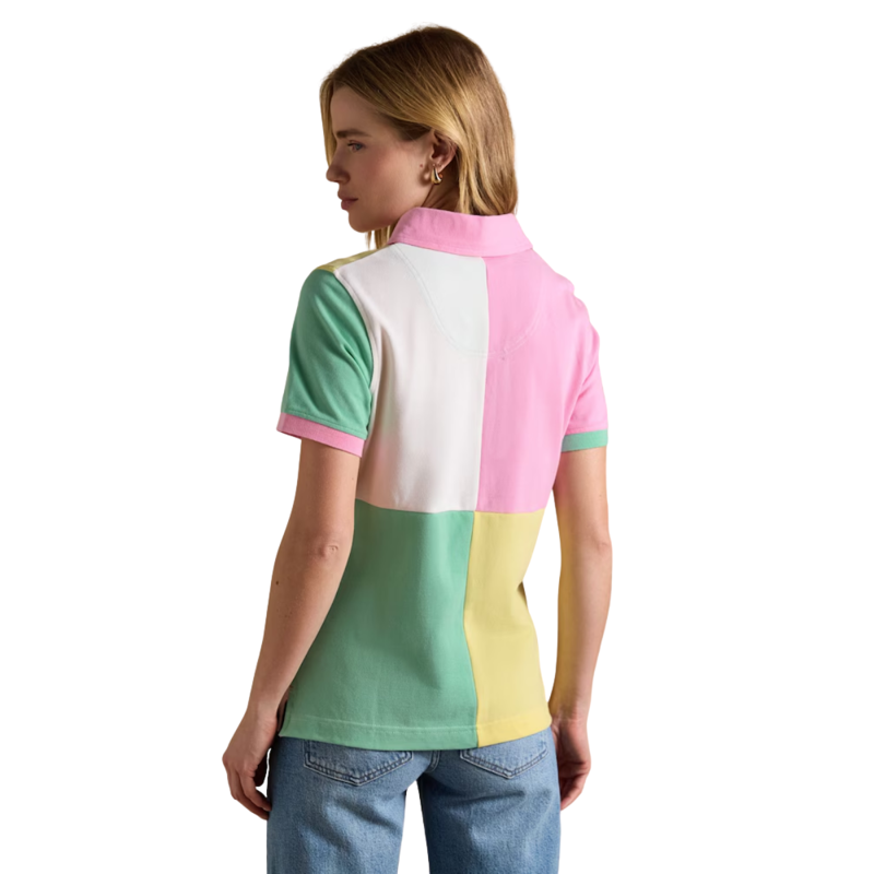 Joules Ladies Beaufort Embroidered Polo Shirt - Harlequin-1