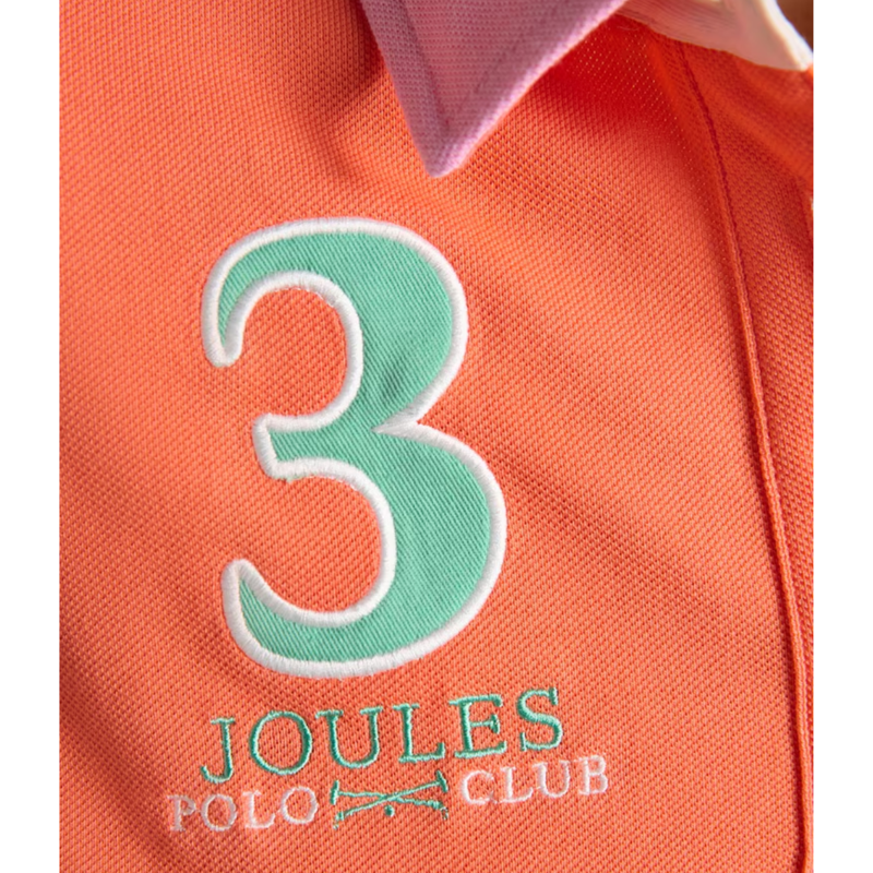 Joules Ladies Beaufort Embroidered Polo Shirt - Harlequin-7