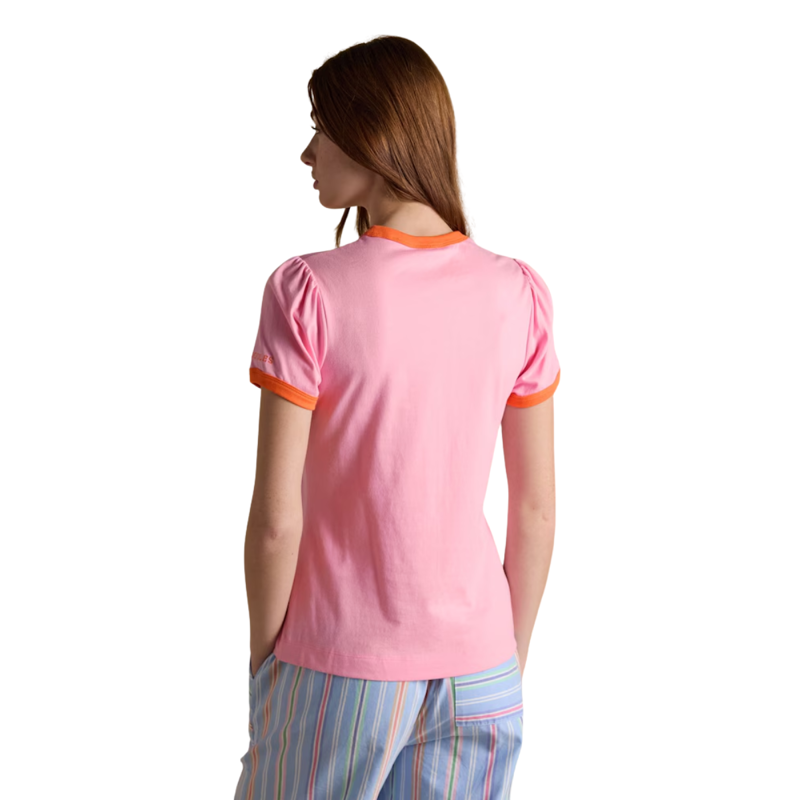 Joules Ladies Erin Jersey T-Shirt - Pink-1
