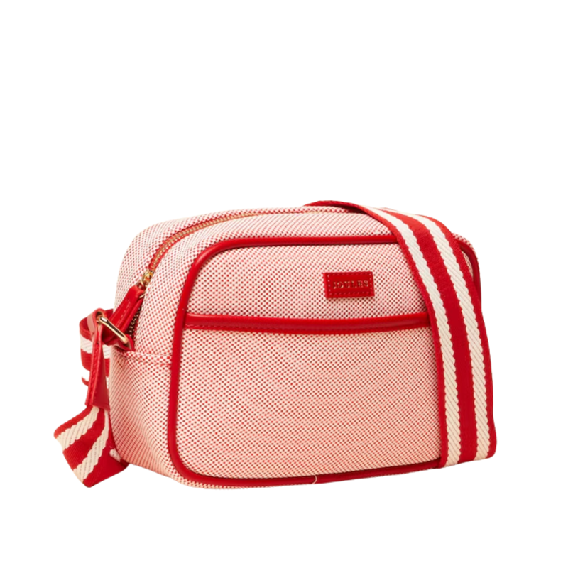 Joules Ladies Blair Canvas Cross Body Bag - Red-2
