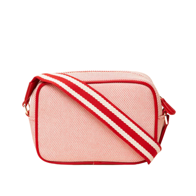 Joules Ladies Blair Canvas Cross Body Bag - Red-1