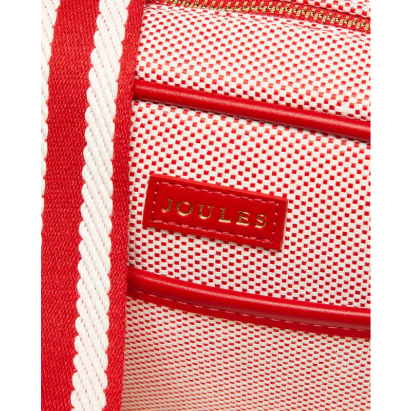 Joules Ladies Blair Canvas Cross Body Bag - Red-4