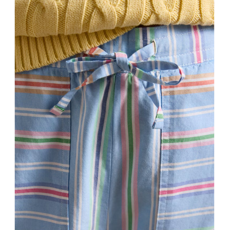 Joules Ladies Bella Pull On Cotton Trousers - Multi Stripe-4