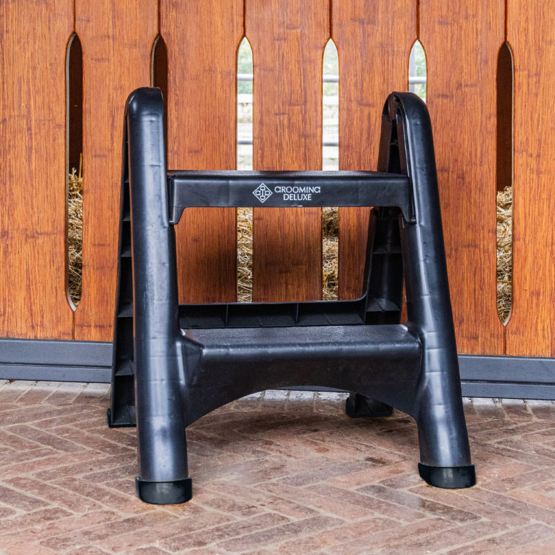 Grooming Deluxe Foldable Steps - Black