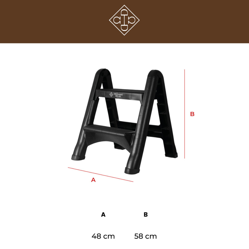 Grooming Deluxe Foldable Steps - Black-3