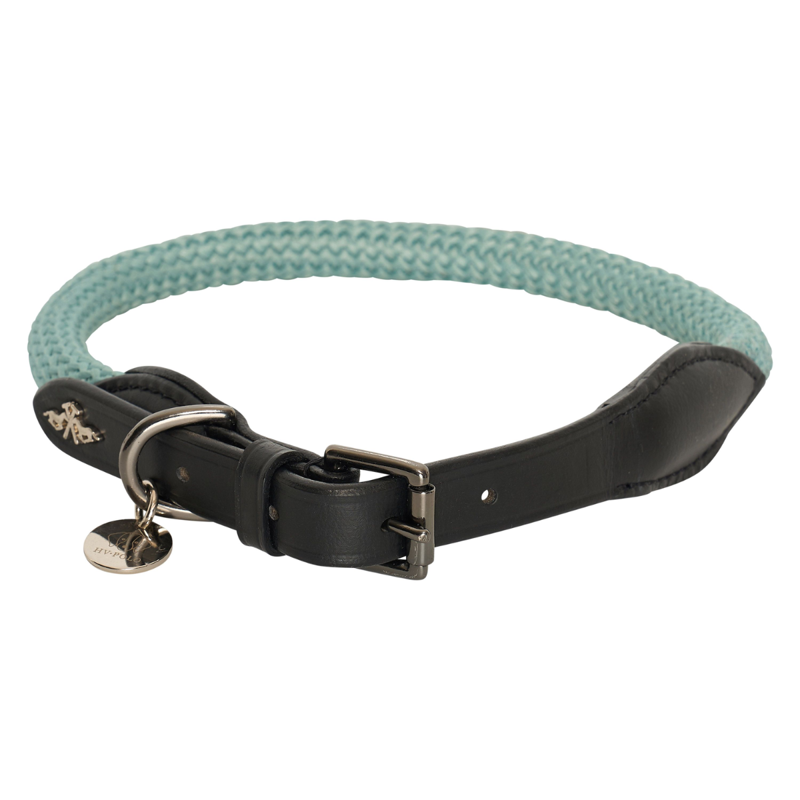HV Polo Franka Rope Dog Collar - Aqua Sky
