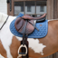 Kentucky Melange Jumping Saddlepad Full - Navy