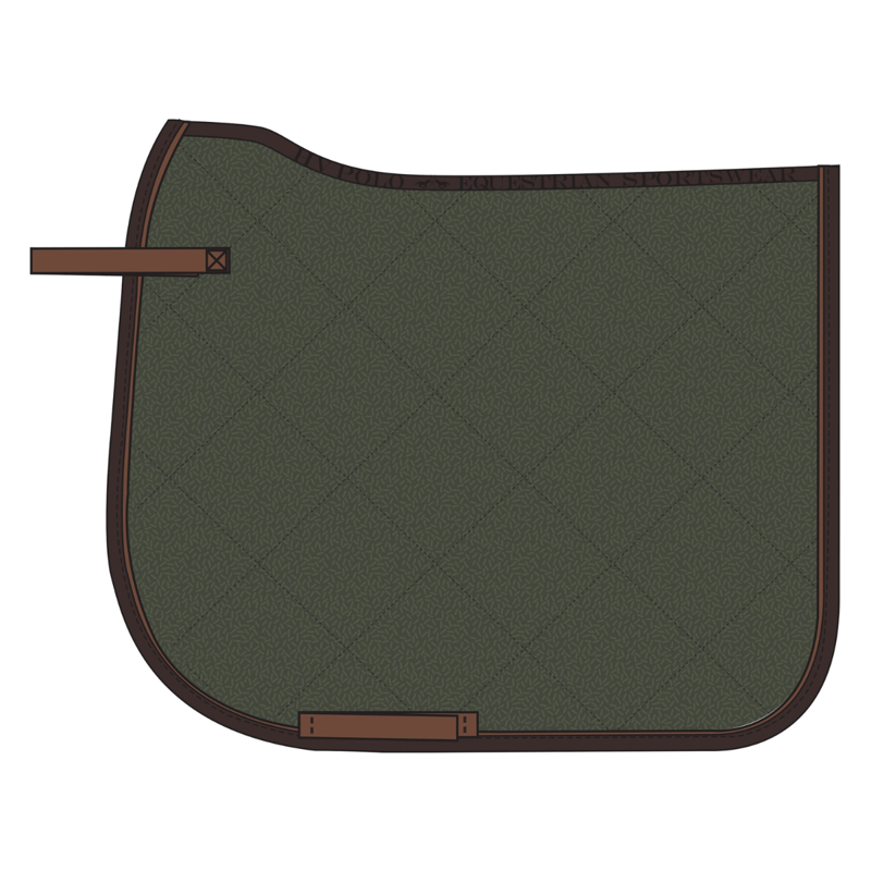 HV Polo Lisa Dressage Saddlepad Full - Forest Green