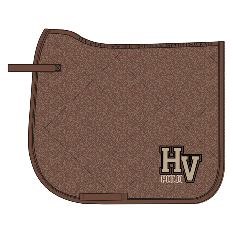 HV Polo Lisa Dressage Saddlepad Full - Almond