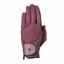 Elevate Glitter Flex Mesh Riding Gloves by Hy Equestrian - Wine