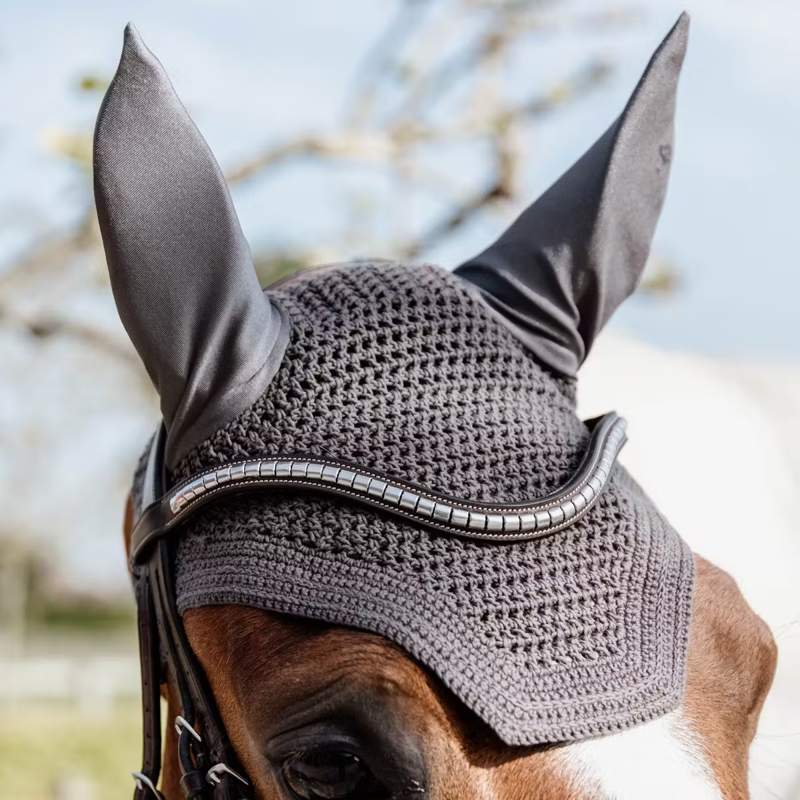 Kentucky Wellington Fly Veil Full - Grey-1