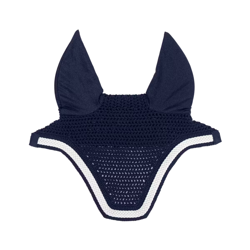 Kentucky Wellington with Plaited Cord Fly Veil Full - Navy-2
