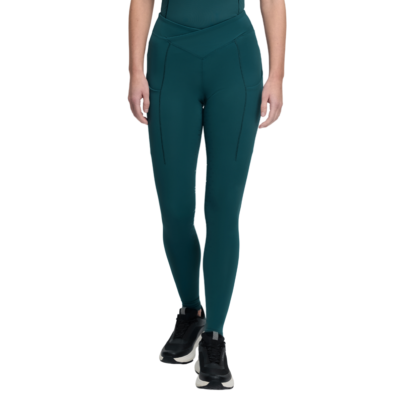 LeMieux Simone Cross Over Half Seat Pull On Breeches - Jungle-5