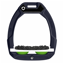 Flex-On Safe-On Inclined Ultra-Grip Stirrups - Navy Blue/White/Green