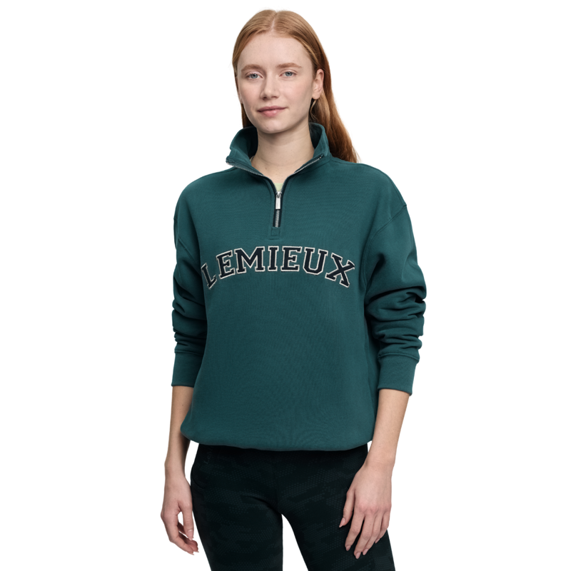 LeMieux Kelsie Quarter Neck Sweat - Jungle-1