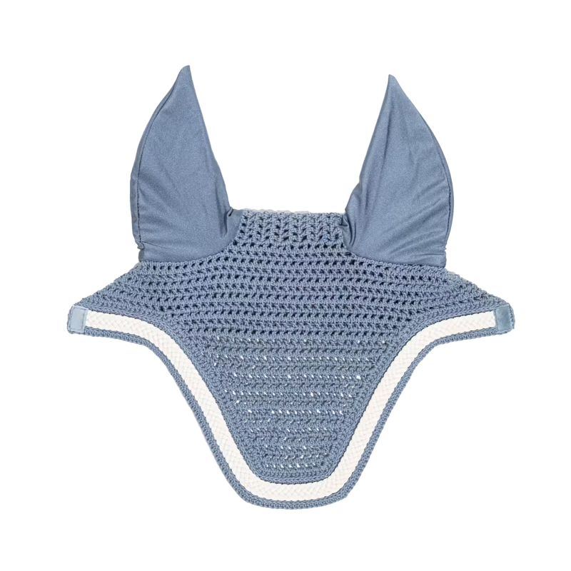Kentucky Wellington with Plaited Cord Fly Veil Full - Light Blue-3