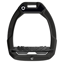 Flex-On Safe-On Inclined Ultra-Grip Stirrups - Black/Black/Dark Grey