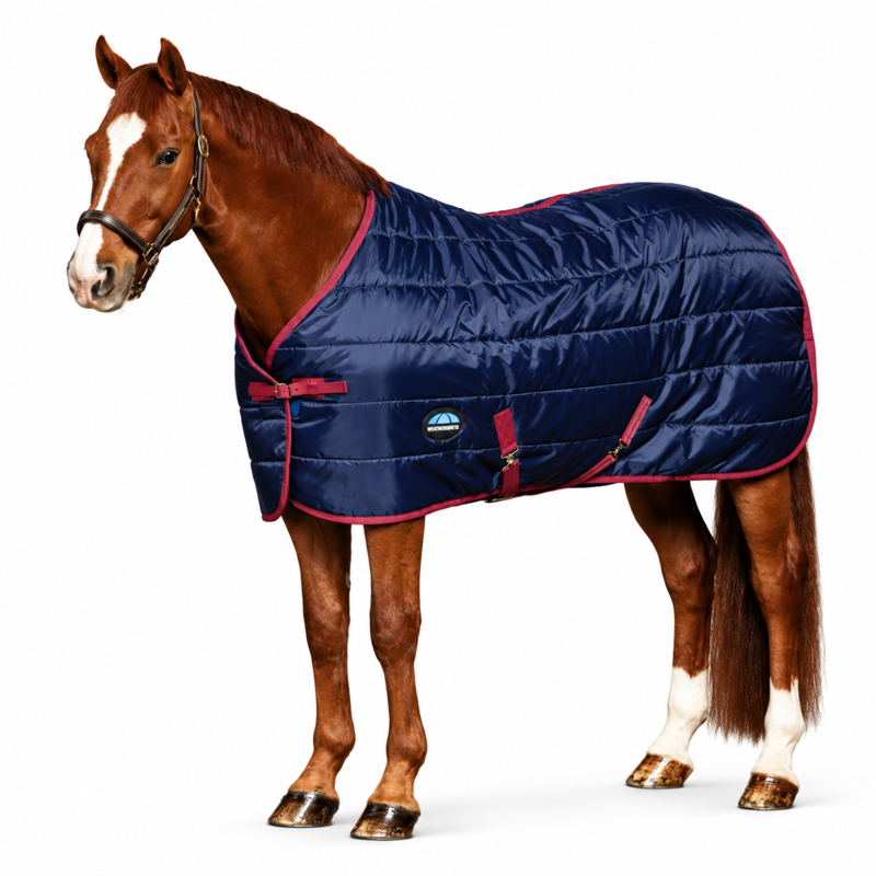 WeatherBeeta 220g Stable Rug - Navy/Burgundy-4