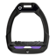 Flex-On Safe-On Inclined Ultra-Grip Stirrups - Black/Black/Purple