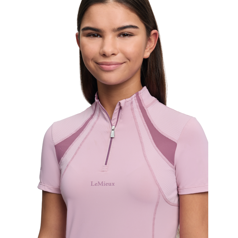 LeMieux Young Rider Mia Mesh Base Layer - Fondant-3