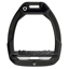 Flex-On Safe-On Inclined Ultra-Grip Stirrups - Black/Black/White
