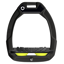 Flex-On Safe-On Inclined Ultra-Grip Stirrups - Black/Black/Yellow