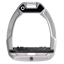 Flex-On Safe-On Inclined Ultra-Grip Stirrups - Grey/Black/Light Pink