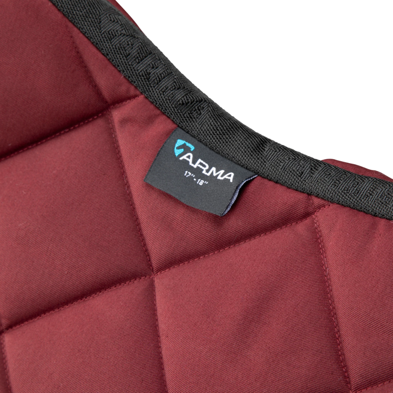 Shires ARMA Comfort Lite Saddlecloth - Black Cherry-3