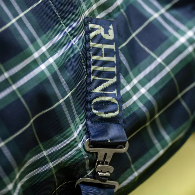 Horseware Rhino 250g Turnout Rug Plus VL - Hunter Check/Green  Navy-5