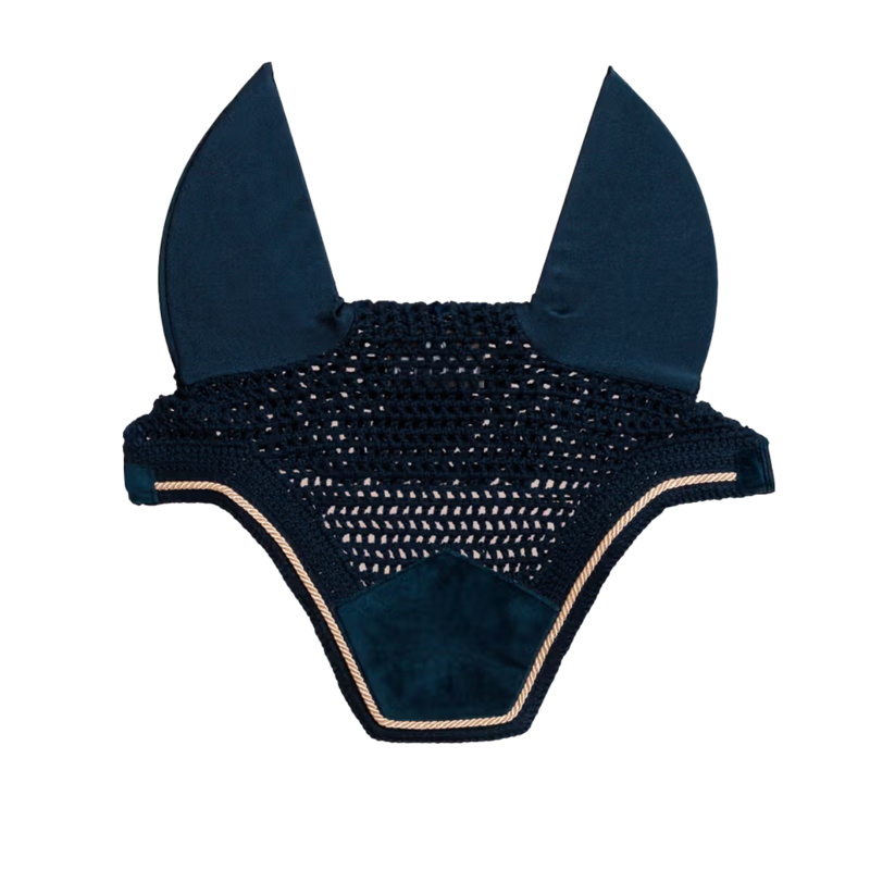 Kentucky Wellington Basic Velvet Fly Veil - Navy-2