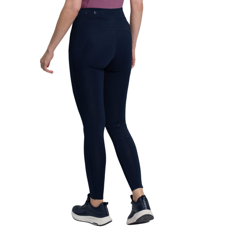 LeMieux Simone Cross Over Half Seat Pull On Breeches - Navy-2