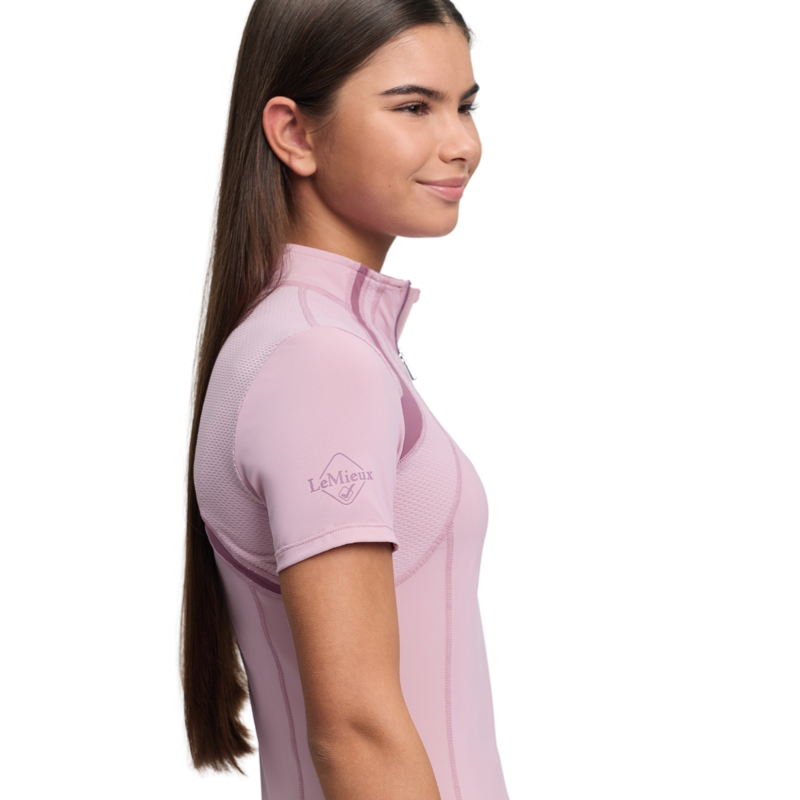 LeMieux Young Rider Mia Mesh Base Layer - Fondant-4