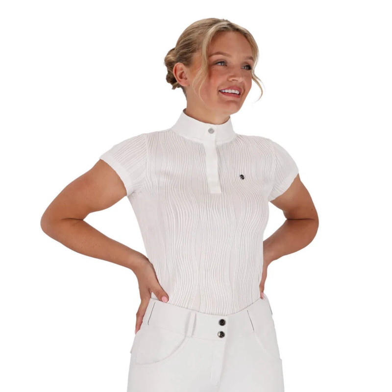 QHP Ladies Kynlee Competition Shirt - White