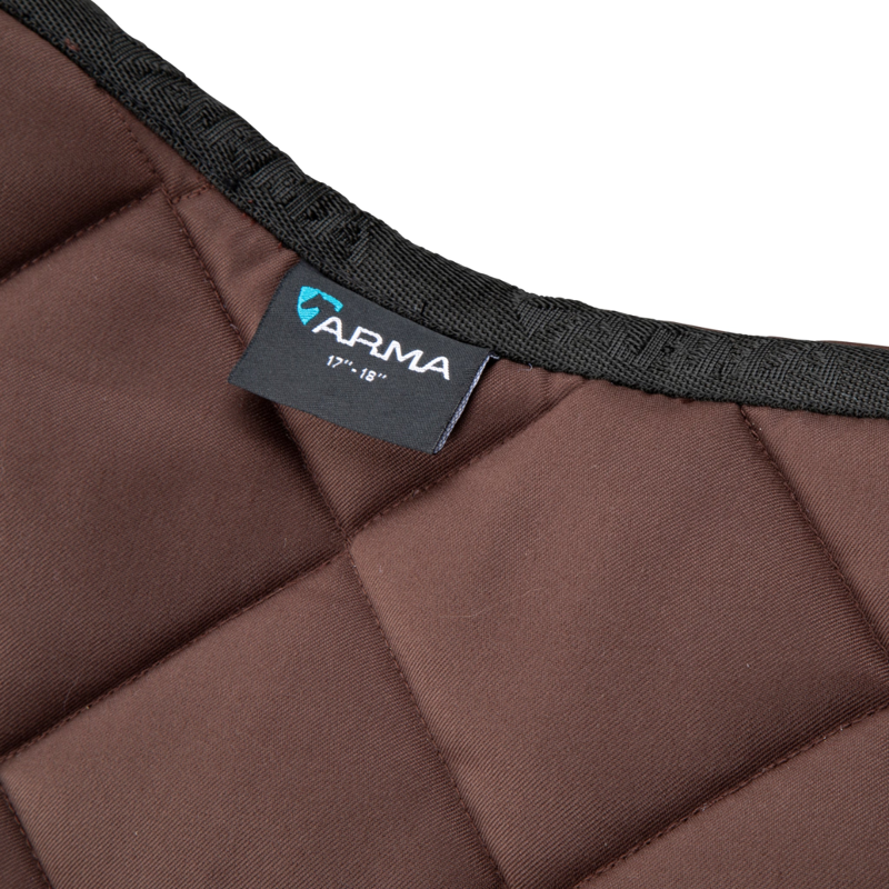 Shires ARMA Comfort Lite Saddlecloth - Brown-2