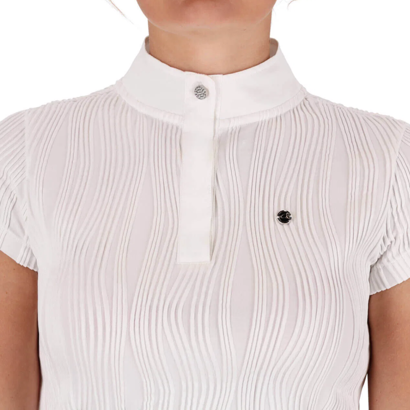 QHP Ladies Kynlee Competition Shirt - White-2