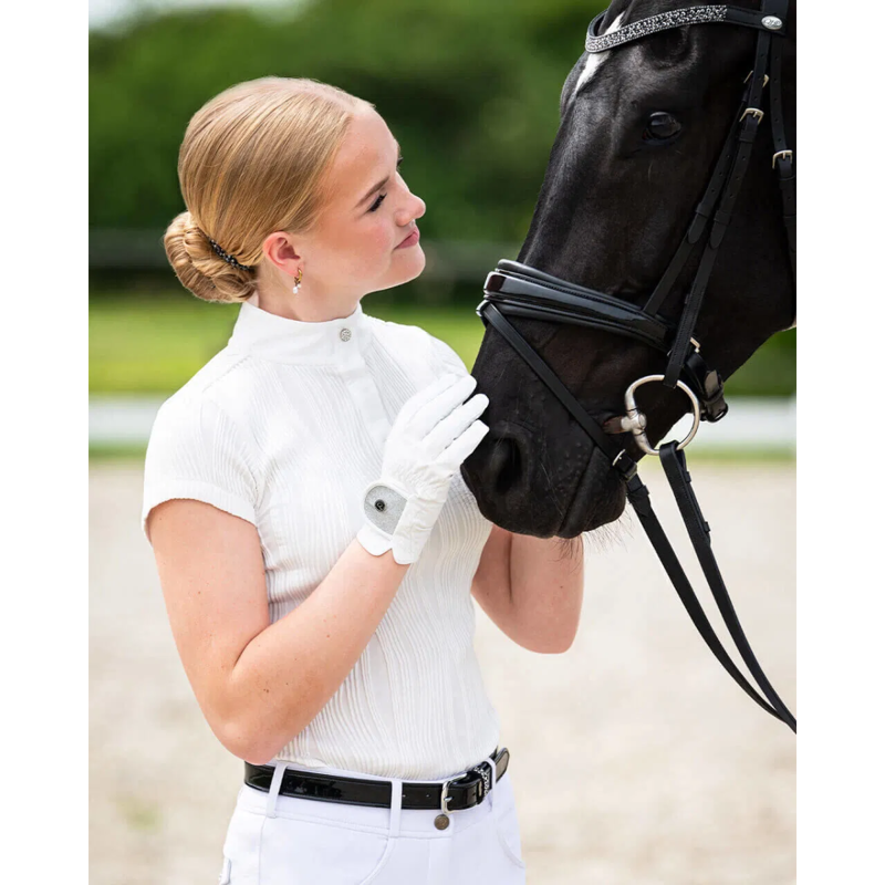 QHP Ladies Kynlee Competition Shirt - White-3