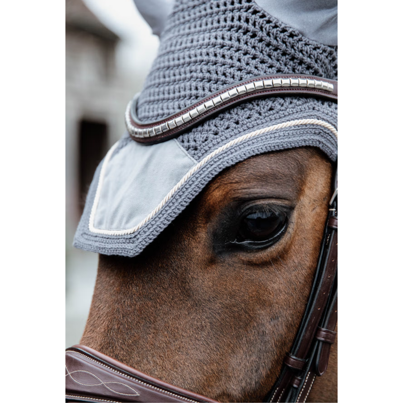 Kentucky Wellington Basic Velvet Fly Veil - Grey-2