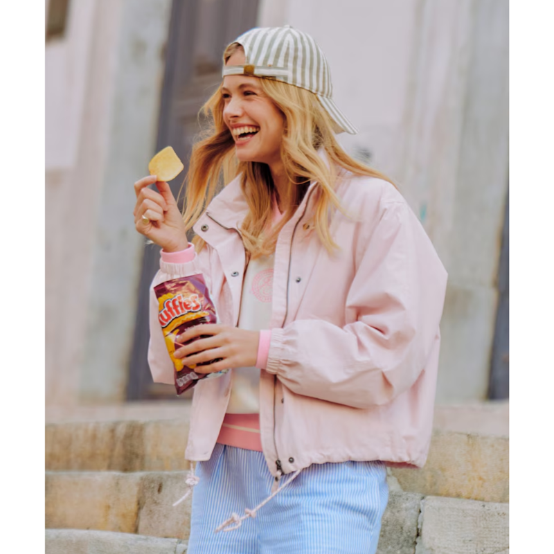 Joules Ladies Hove Waterproof Windbreaker Jacket - Pink-5