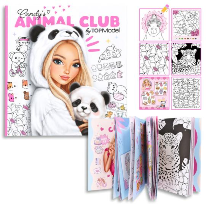 TOPModel Colouring Book Candys Animal Club