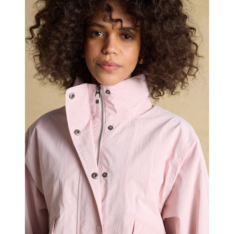 Joules Ladies Hove Waterproof Windbreaker Jacket - Pink-6