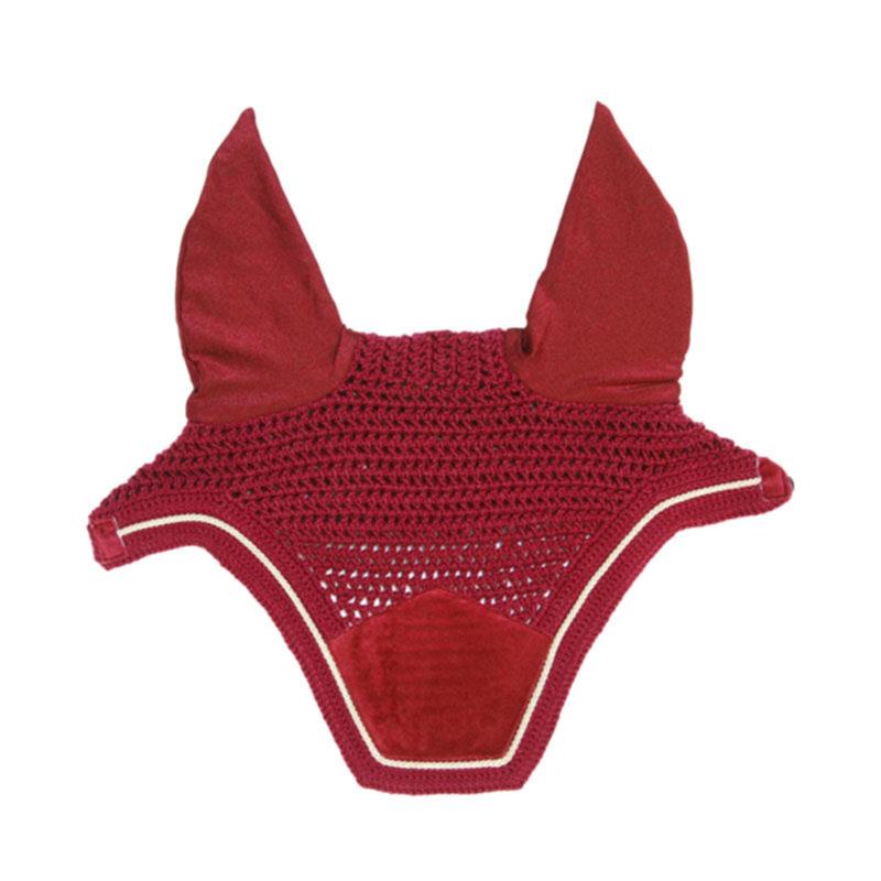 Kentucky Wellington Velvet Fly Veil - Red-1