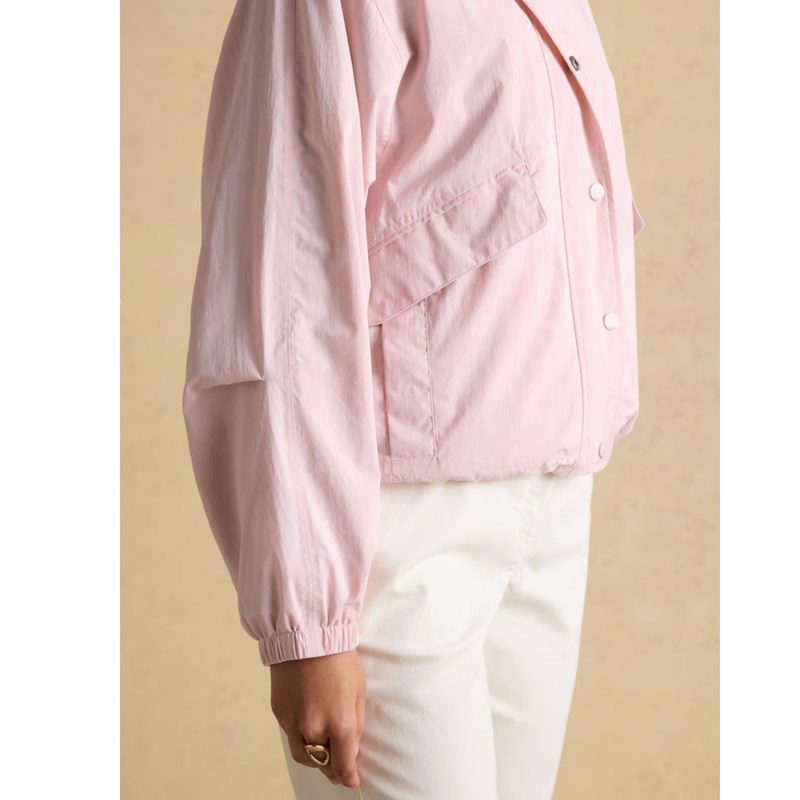 Joules Ladies Hove Waterproof Windbreaker Jacket - Pink-8