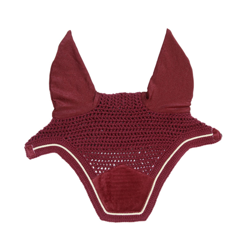 Kentucky Wellington Velvet Fly Veil - Bordeaux-1