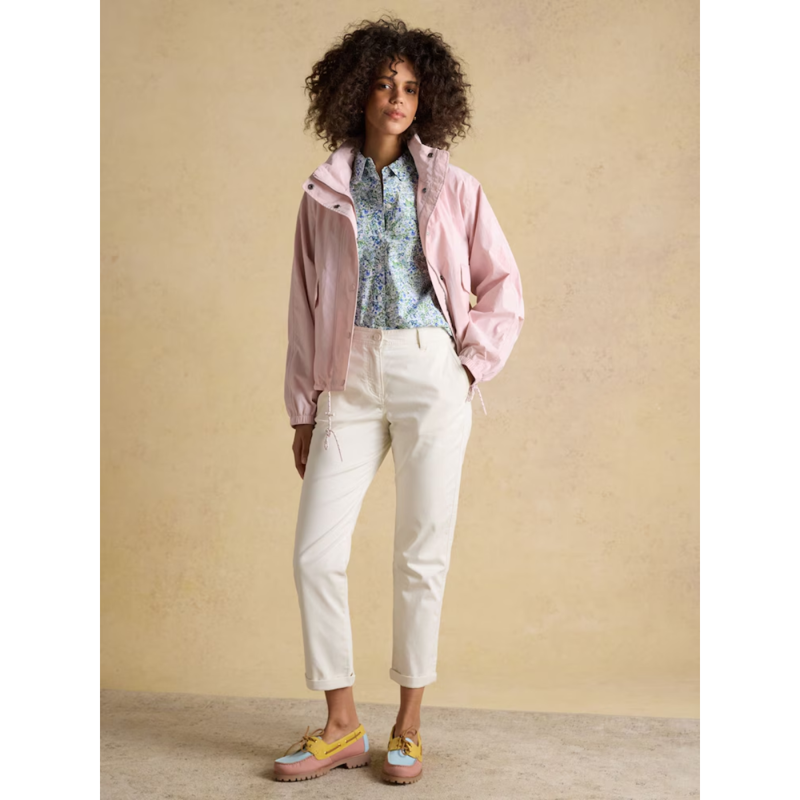 Joules Ladies Hove Waterproof Windbreaker Jacket - Pink-3