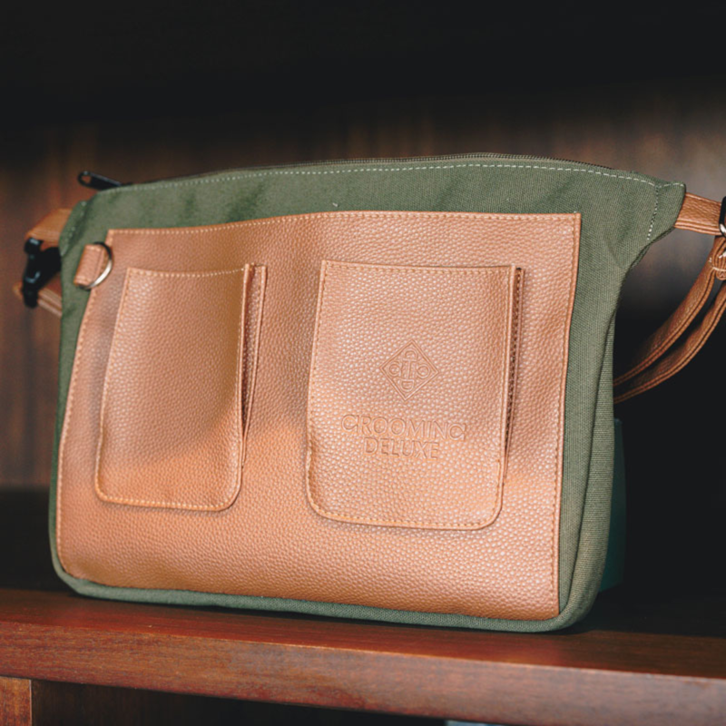 Grooming Deluxe Canvas Plaiting Waist Bag - Khaki-2